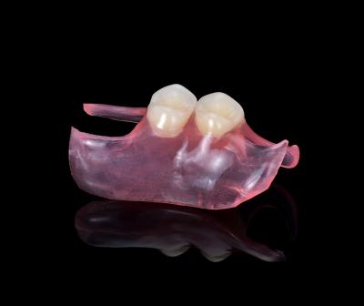 China Thermoplastic Resin Denture Base Hypoallergenic Flexible Dental Partials for sale