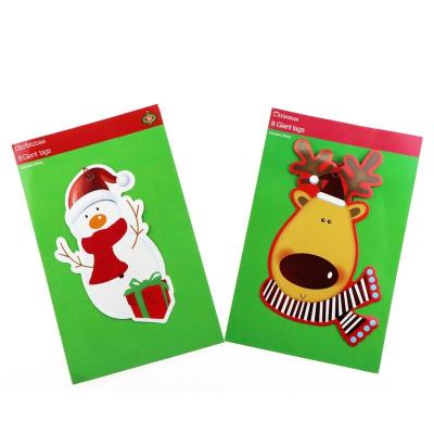 China Wholesale Europe 8 Good Quality Giant Cheap Custom Christmas Gift Tags for sale