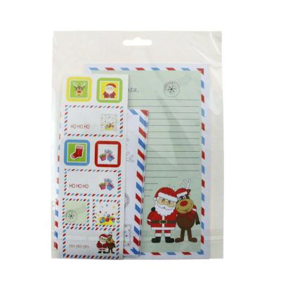 China Gift Envelope Custom Printed Santa Greeting Card Envelope Christmas Pattern Wrapping Paper Wholesale Envelope for sale