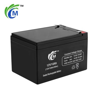 China Long cycle life 12V10Ah 151*98*94*100mm 2.95kg selling well all over the world battery charger sealed plateof positive lead acid battery for sale