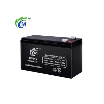 China Factory Price 2.4kg Long Cycle Life 12V9Ah 151*65*94*100mm 12v Battery Charger Car Lead Acid Battery Positive Plate Sealed Lead Acid Battery for sale