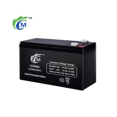 China Long Cycle Life 12V9Ah Manufacturer Supply 2.38kg Car 151*65*94*100mm Sealed Lead Acid Battery 12 Volt Lead Acid Battery for sale