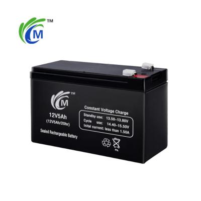 China Long Cycle Life 12V5Ah 151*65*94*100mm Manufacturer 1.9kg Supply Battery Charger Sealed Lead Acid Auto Batteries 12v for sale