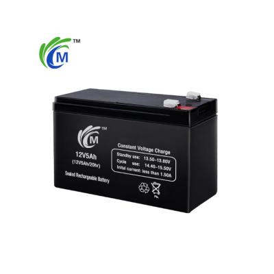 China Long cycle life 12V5Ah 151*65*94*100mm good quality 1.85kg positive plate lead acid auto batteries for electric vehicle for sale