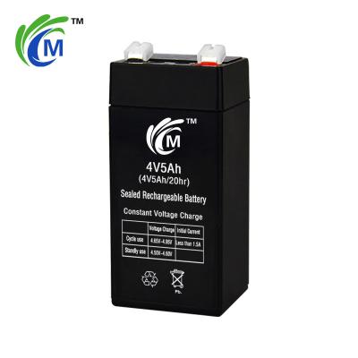 China Long cycle life 5AH 4V lead acid battery OEM small size sealed thin lead acid solar battery for electric vehicle for sale