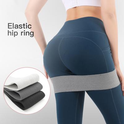 China High Quality Polyester Cotton Yoga Fitness Booty Belt Buckle Gym Exercise Resistance Hip Belt for sale