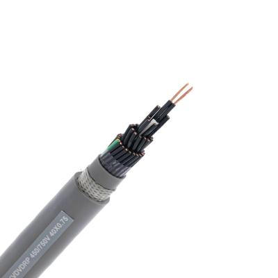 China Controller 300/500V Copper Conductor Oil Resistant PVC Insulation H05VVC4V5-K Control Cable for sale