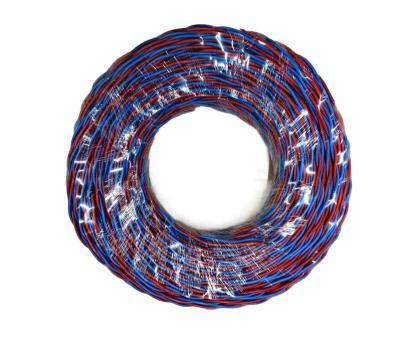 China 2 Core RVS 0.5 0.75 1 1.5 2.5 Mm Flexible Twisted PVC Insulation Wire Aerial Electrical Cable 450/750V Coprer for sale