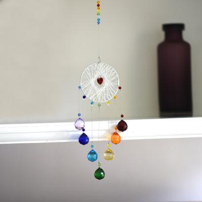 China Boho Crystal Ball Decorative Hanging Colorful Dream-catcher Home Drop-shipping From Europe for sale