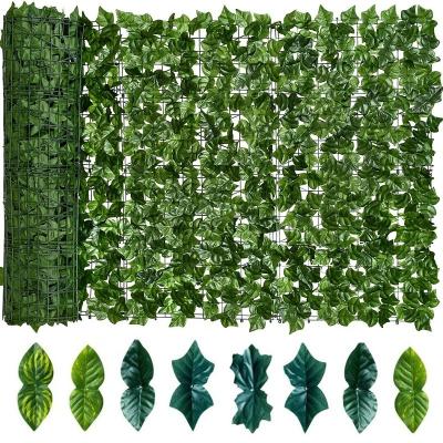 China Artificial Faux Ivy Leaves Screen Vine Wall Decor 3.3*10 FT Hedges Fence Garden Artificial Outdoor Indoor Backyard Decoration for sale