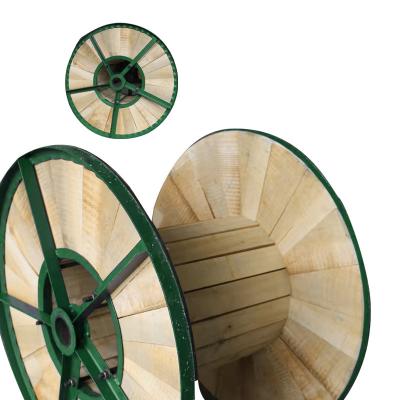 China Wood Reel And Winding Metal Cable Drum Hybrid Cable Reels for sale