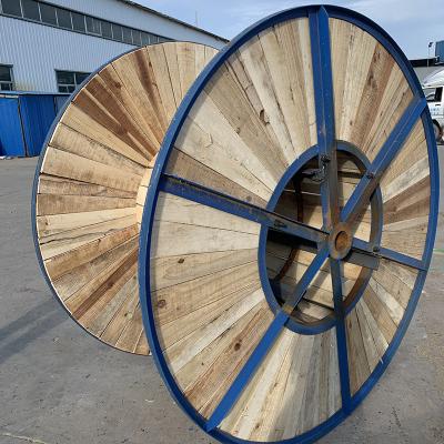 China Reel Cable Winder Drum Winding Wood Steel Reel For Cable for sale