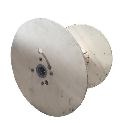 China For Cable Gray White Red Solid Wood Pine Flange Plywood Spool Wholesale Yellow Cable Reel 1000mm for sale