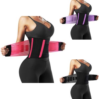 China JSMANA 2021 New Elastic Waist Cincher Underbust Waist Trainer Antibacterial Warm Slimmer Trimmer Belt Waist Trainer for sale