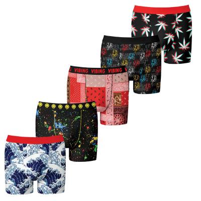 China JSMANA 2021 Antibacterial Hot Selling New Design Customized No Ride Up Men's Shorts Boxer Brief Underwear For Men Underwear Boxer for sale