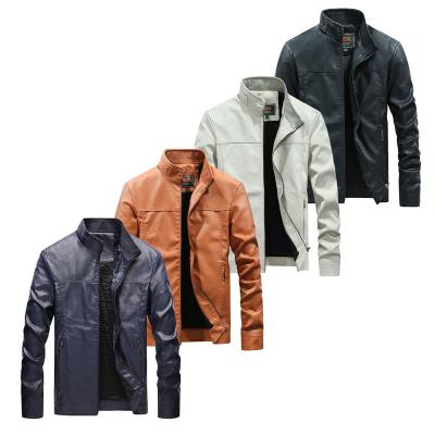 China Custom low price high quality QUICK DRY motorcycle autumn spring design JSMANA design JSMANA leather jacket plus size mens jackets for sale