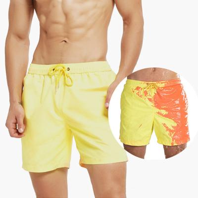 China JSMANA 2021 New Fashion Hot Sale QUICK DRY Cool Design Custom Beach Shorts Swimwear Mens Swimming Trunks For Men Color Changing Swim Shorts for sale