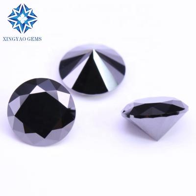 China Game Or Color Fire Around Colored Moissanite Moissanite Colored Black Loose Stone Cutting Factory Wholesale Brilliant for sale