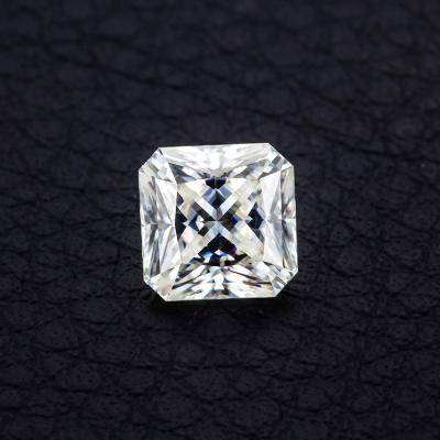 China High Quality Color Set Or Princess Cut Fire Color Square Shape Moissanite Stone DEF With GRA Certificate for sale