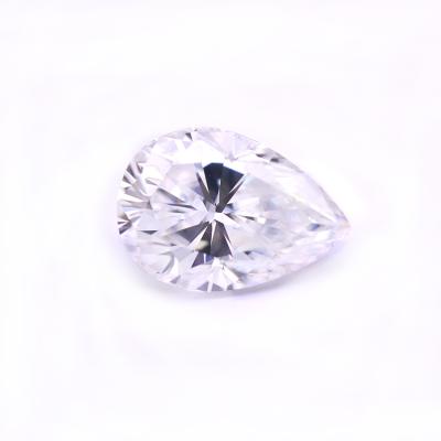 China Fire Factory Price Loose Diamond DEF Pear Shape Color Play Or Moissanite for sale