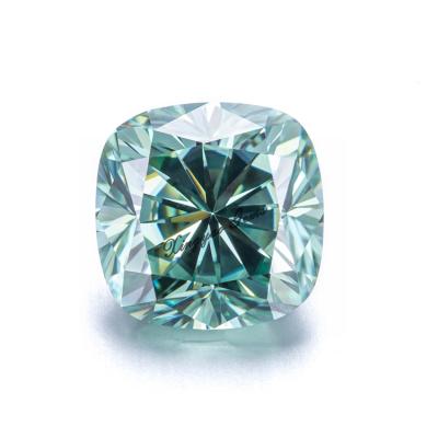 China High Quality Game Cut Green Or Fire Color Cushion Moissanite for sale