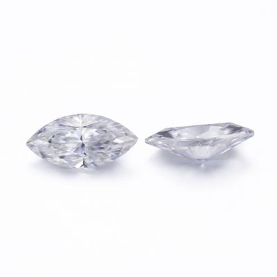 China Color Set Or Fire Fashion Jewelry Loose Marquise Shape Moissanite Diamond GH VVS Gemstone With Cheap Price for sale