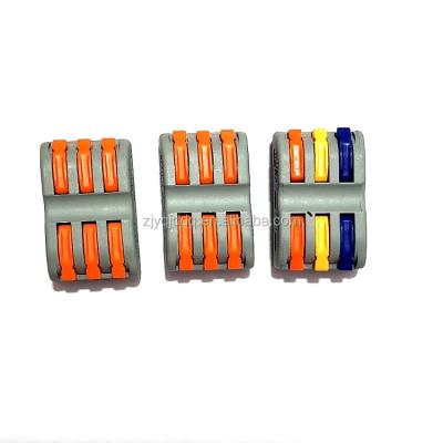 China Universal Reusable Type 214 Quick Power Cable Connector Cable Terminal Block PCB Fast Cable Connectors for sale