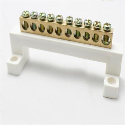 China Terminal Block Terminal Connectors 8*12 9p Brass Copper Universal Type for sale