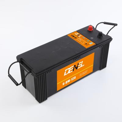 China Dense Guaranteed Dense High Power Quality Din Car Battery 120ah Automotive Battery Car Starter Battery for sale