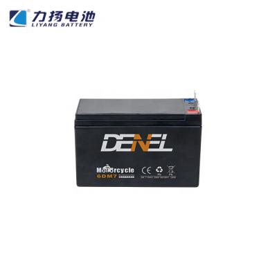 China Battery For Mechanical Engine 12V7AH 12v7ah General Motorcycle Battery 6AH for sale