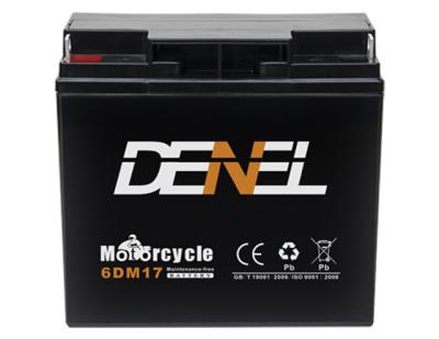 China General machine lead acid battery 12v17AH sealed maintenance free battery 6DM17 for general machine for sale