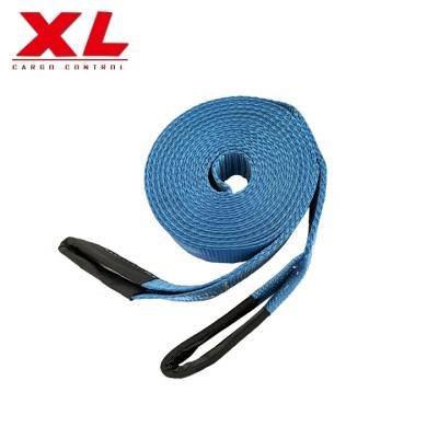 China Emergency Safety Towing Winch Strap Width 75mm 30ft Heavy Duty Towing Strap for sale