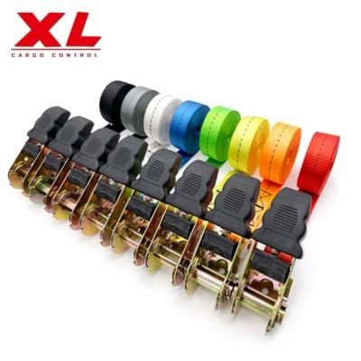 China Polyester 1inch Endless Ratchet Straps, Quick Release Cargo Lashing, Ratchet Link Bottom Ties 800kgs Ratchet Tension Lashing Strap for sale