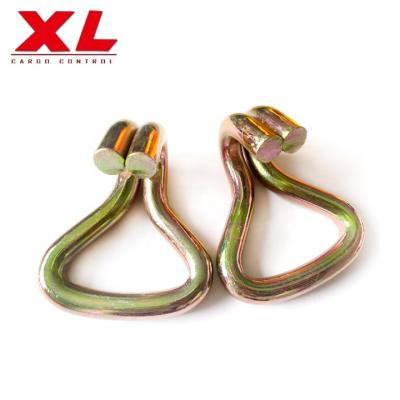 China 5cm 2 Inch Double Strap Belt Buckle 5000kgs Hooks Ratchet Strap 50mm J-Hook Wholesale for sale