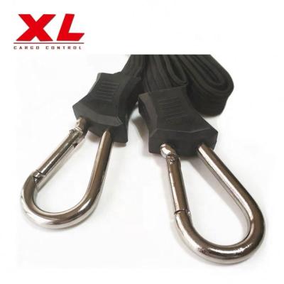 China premium quality high tenacity 100% polyester heavy duty yarn bungee cord with metal hook for sale