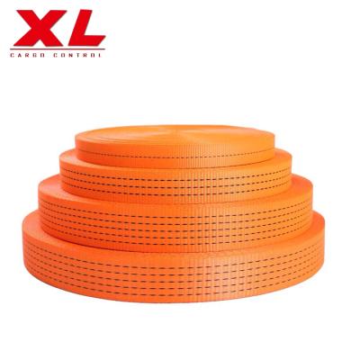 China 100% High Tenacity Polyester Yarn Industrial Professional Red Recycled Polyester Webbing With CE Certificate for sale