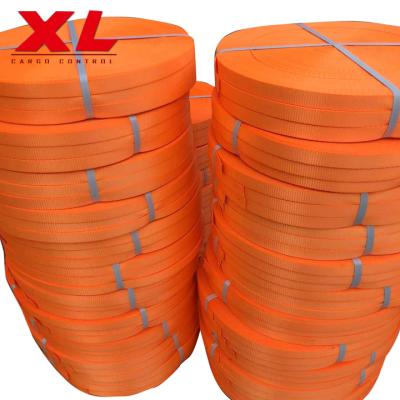 China High Tenacity Polyester Ratchet Tie Down Straps Container Lashing Straps Ratchet Tie Down One Way Lashing for sale