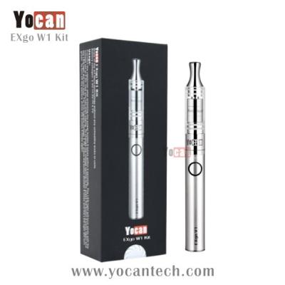 China with newly patented technology g17 wax vaporizer Yocan EXgo W1 most perfection glass globe wax vaporizer pen kit for sale