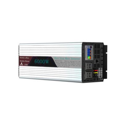 China Hot Selling Colorful Car Use AC Inverter 12000w 6000w Power Inverter 6000w 24v 220v 48*22*15.5CM for sale