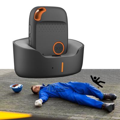 China Lonely SOS Alarm Worker Fall Detection Alarm Personal SOS Alert GPS Device Tracking Device AGPS Locator for sale