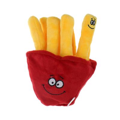 China Custom Eco-Friendly Chips Fast Food Plush Pet Stuffed Toy for sale