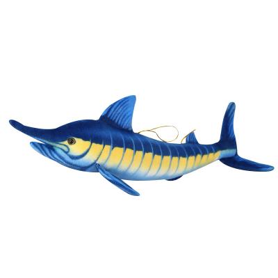 China Eco-friendly makaira hot blue ocean toy plush fish sale plush animal toys for sale