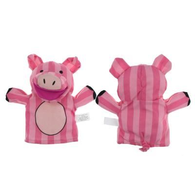 China Lovely Eco-friendly Pig Stuffed Plush Toy Plush Hand Puppet for sale