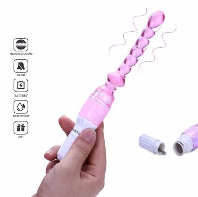 China Anal Butt Plug Super Long Silicone Anal Beads Butt Plug Prostate Massager Beads Vibrator Anal Sex Toys For Women Man for sale