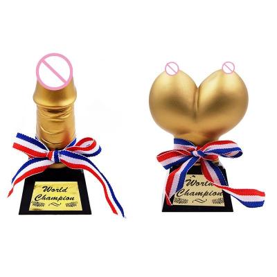 China Prank Gift Bachelor Party Fun Props Hen Party Bar Entertainment Awarding Toys Womens Party Spoof Trophy for sale