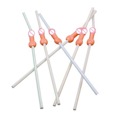 China Sexy dd straws props toys hen party bird penis party straws funny colorful adult tricky friends carnival for sale