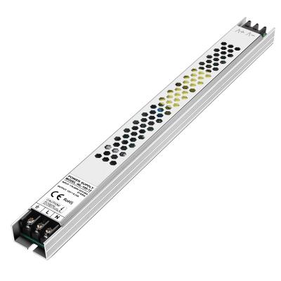 China slim width 19mm height 30mm height 100W full range voltage 30mm thin width 19mm height input LED transformer 24VDC LED strip power supply EMC Passed for sale