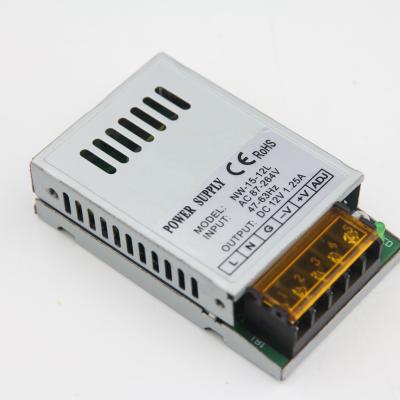 China Metal 15W 24V 0.625A Enclosed LED Strip CCTV Camera LCD Display Switching Power Supply IP20 Standard Non-waterproof for sale