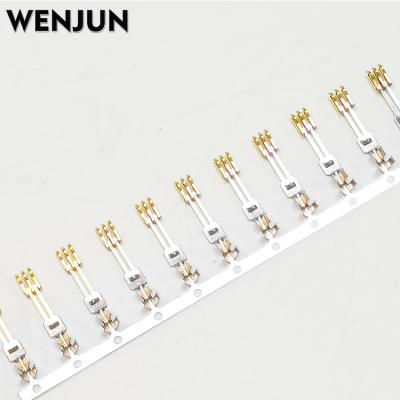 China Power WENJUN SATA Unitary Layer Reed Sata Power Supply Interface Connector aureate terminal/cold pressing head 1000pcs/pack for sale