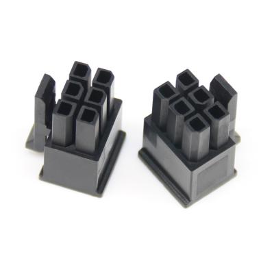 China MX3.0 3.0mm Pitch Micro-adjustment 3.0 Connector Housing 2*3 Pin Male Shell Molex 43030 Black 6pin Automotive Shekk for sale